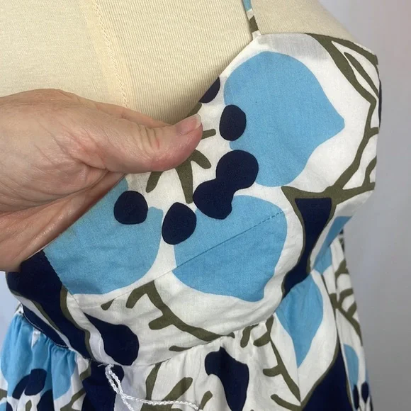 J. Crew Floral Camisole with Removable Empire Waist Tie - Size 8 - Picture 13 of 16